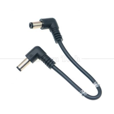 12V 24V 男性から男性DC角プラグジャックコネクタ 5.5*2.1mm電源延長ケーブル