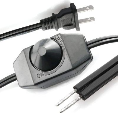 1.8m 回転ボタン 調節可能 LED ディマー スイッチ コントローラー 電源ケーブル ランプ LED ストライプ