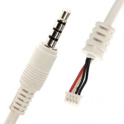 カスタムホワイト3.5mmTRRSオーディオDCジャックからJST2.0mm2.54mmピッチコネクタアセンブリケーブル