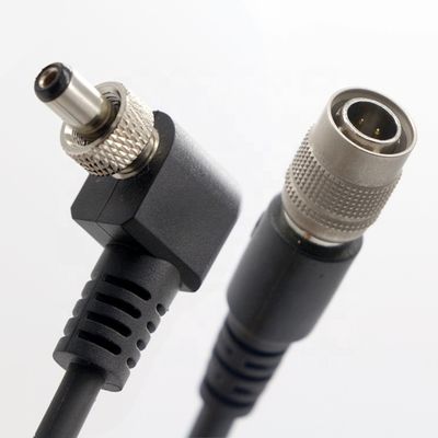 OEMスクリューロック 90度右角 5V 12V 男性から女性 5.5x2.1mm 5.5x2.5mm DC電源ケーブル