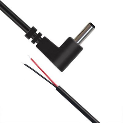 90度 右角 DC ジャック 5.5x2.1mm 5.5x2.5mm 1.35x3.5mm オープンワイヤエンドピグテールケーブル
