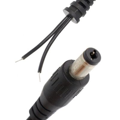 DC入力バレル ジャック 2.1x5.5mm 男性 女性 オープン ピッグテール DC電源ケーブル