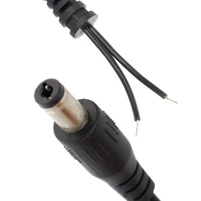DC供給入力バレル ジャック 2.1x5.5mm 男性 女性 オープン ピッグテール SR DC電源ケーブル