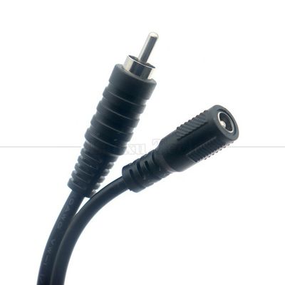 RCA 男性からDC 5.5x2.5mm 5.5x2.1mm 女性プラグバレルジャック 12V DCペダル電源ケーブル