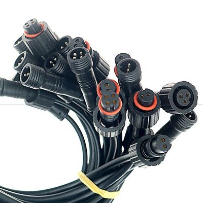 パーソナライゼーション IP67 IP68 防水 M12 2ピン 3ピン 4ピン M12 DC オープン 裸のワイヤー LEDライトのための端ケーブル