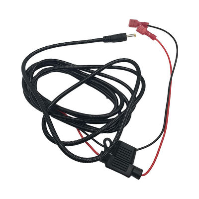 ネズミに耐える 噛みつきに耐える メタルジャケット DC 5.5x2.1mm 4.0x1.7mm to Spade Connector 電源延長ケーブル トレールカメラ