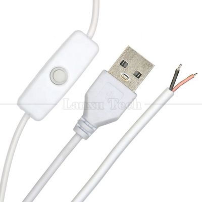 DIY 1m 電源オンオフ コントローラー オープンワイヤー USBスイッチケーブル