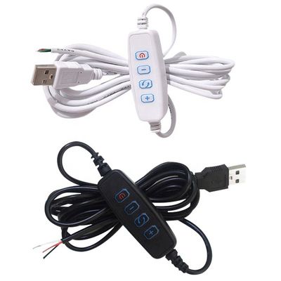 5V電源暗調スイッチ LED ストライプ用 USB 充電ケーブル