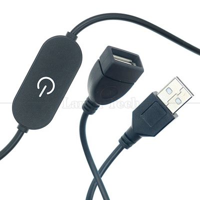 5v ステップレス アップダウンタッチコントローラー ディマー 1m 男性から女性 USB オンオフ スイッチケーブル Led ストライプバーランプ
