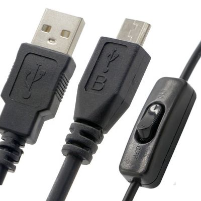 高品質 1M ON OFF コントローラー マイクロBからUSBA拡張ケーブル LEDランプのスイッチ