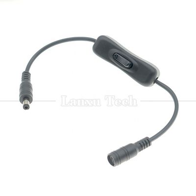 12V 24V 男性から女性 5.5x2.1mm DC ジャックオンオフ 304 スイッチケーブル