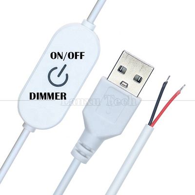 5Vタッチスイッチ ON OFFコントローラ ステップレスUSBから開けるワイヤー端ケーブル LEDディマー