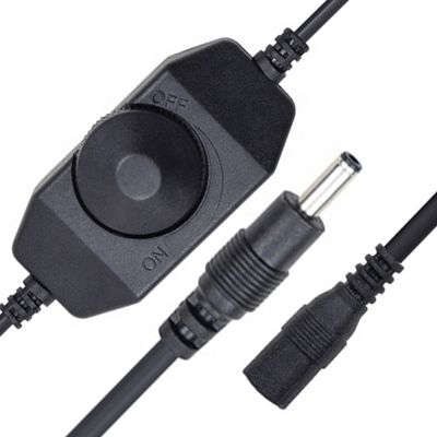 12V 24V LEDテーブルランプ ストリップロープライト 男性から女性 LEDディマースイッチ リモコン