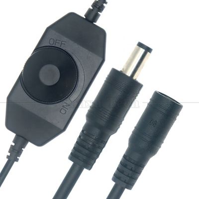 CE証明書 12V 24V 男性から女性 DC電源 ON OFF スイッチコントローラー LEDディマー