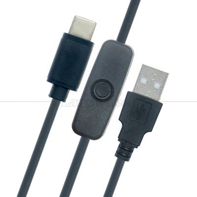 5V USB A 男性からタイプ C USB スイッチ 電源オンオフケーブル ラズベリーパイ LED ストライプ