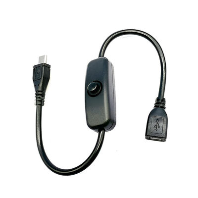 USB マイクロB 男性から女性への拡張子 オンオフ プッシュ ボタン 501 スイッチケーブル