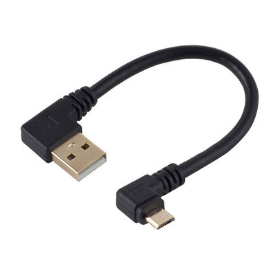 角度 USB から L 形 左 右 角 90 度 マイクロ V8 拡張 データ 充電 ケーブル