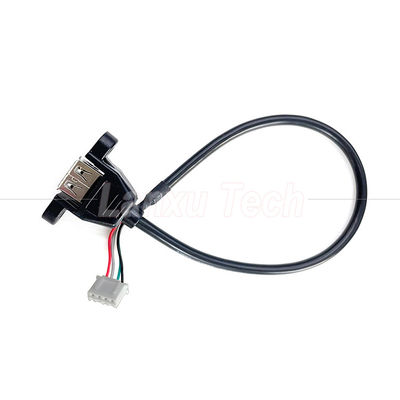USB 2.0 パネルマウントタイプAからJST XH PH VH 4ピンケーブル