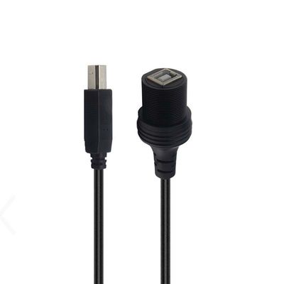 USB B2.0/3.0 男性から女性への防水拡張ケーブル プリント用自動車 トラック用ボート用モーターサイクル用コンピュータ用