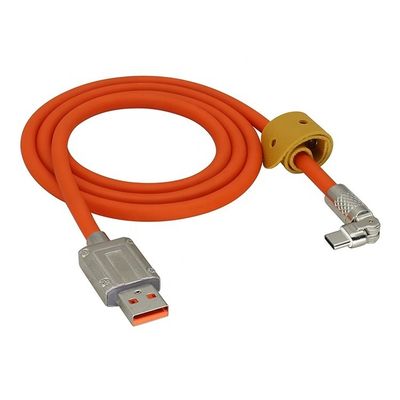 180度回転高速充電 120w 6A シリコンUSB マイクロタイプCケーブル Android携帯電話用