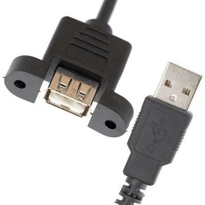 パーソナライズ1M 2M スタッド 男性から女性パネルマウント USB 2.0タイプA拡張ケーブル