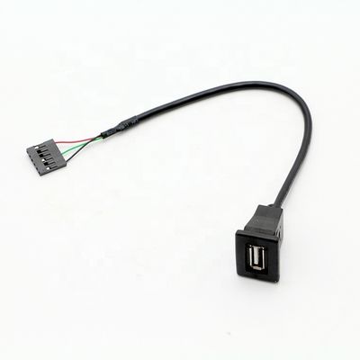 1M 2M 3M USBソケットパネルマウントケーブルを6ワイヤーでスナップ