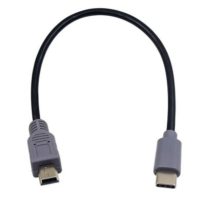 カメラ・電話・ビデオ用の mini 5ピンUSB OTG アダプターケーブルへのデータ充電 USB Type C