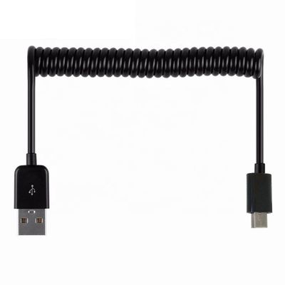 OEM 1M 2M データ 充電 スパイラル 巻き USB から MINI USB ケーブル