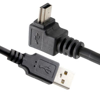 90度 右左上下角 ミニUSBデータ充電ケーブル