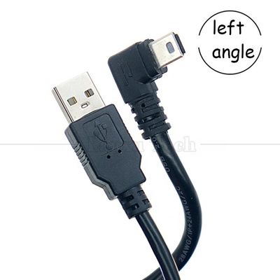 パーソナライゼーション 90 度 左角 USB A 男性からMINI 5P USBケーブル PS3コントローラカメラ