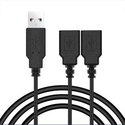 オーダーメイド OEM 2m 1 男性から2 女性 Y USB スプリッターケーブル 充電