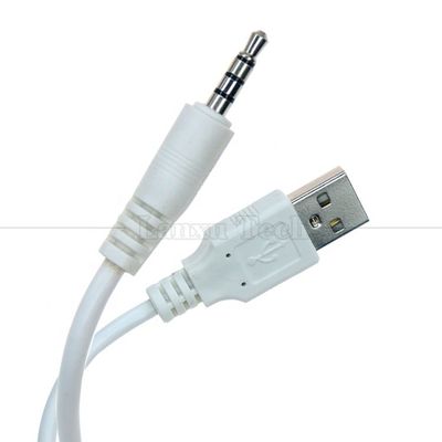 パーソナライズされたデータ充電 USB A 男性からAux 4ポール 3.5mm 音声ジャック アダプタケーブル スピーカーヘッドフォン