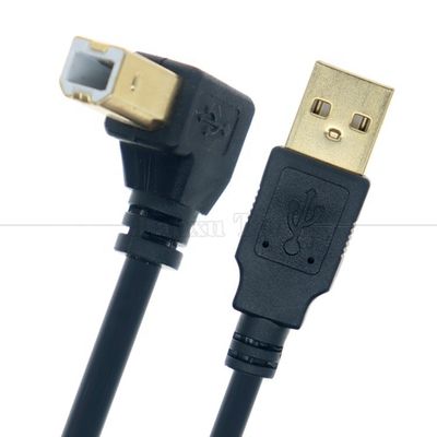 右左上下角 90度の角度 USB AからUSB Bケーブル プリンタースキャナー