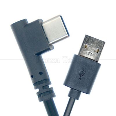 1M 1.5M 2M 3M 同期データ 充電 90 度 コーナー 携帯電話 タブレット カメラ用の USB タイプ C 充電ケーブル