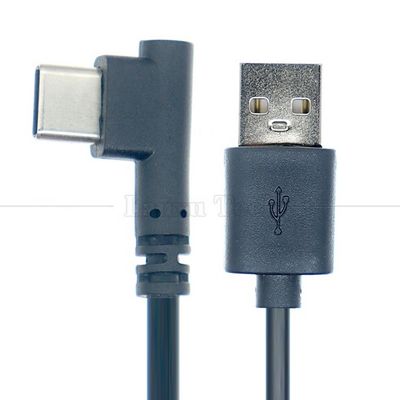 高品質の90度右角USBからC型データチャージャーケーブル