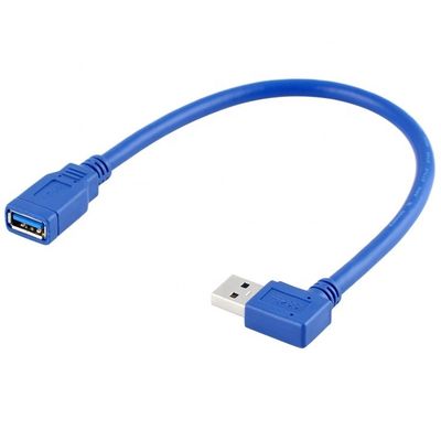 高速 5Gbps 90度 右角 男性から女性 USB 3.0タイプA拡張ケーブル