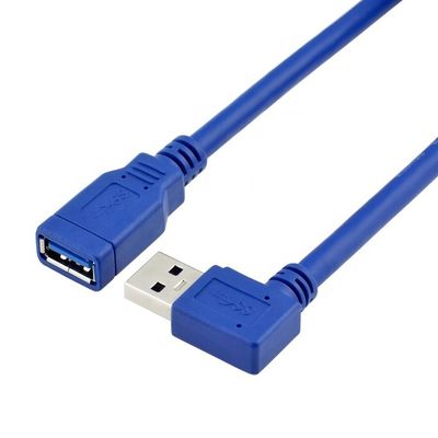 高速5Gbps90度 右角USB3.0タイプA 男性から女性USB3.0拡張ケーブル