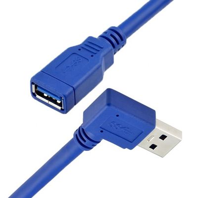 高速 5Gbps 1m 90度 右角 USB 3.0タイプA 男性から女性 USB 3.0拡張ケーブル