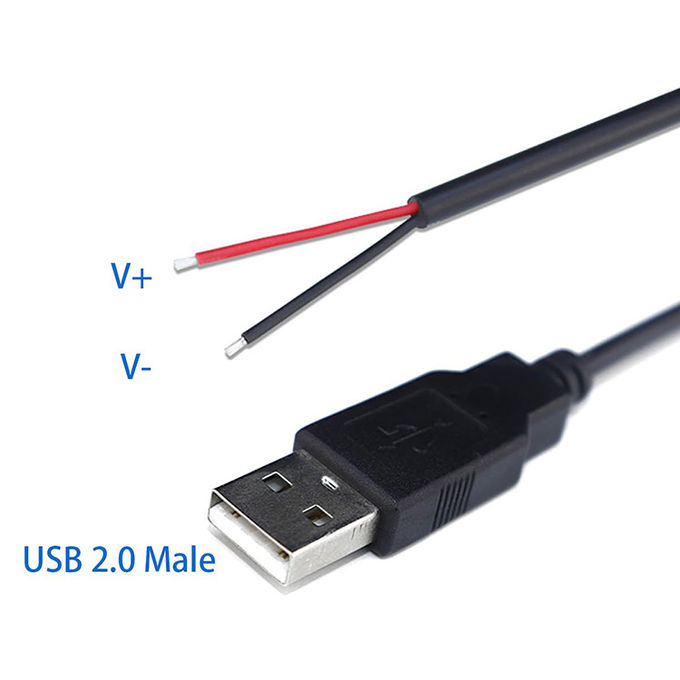 5VUSBから開ける ストライプ 缶詰 裸線 端 ピッグテール 電源充電ケーブル LED ストライプライト ランプ 3